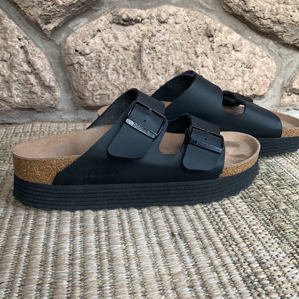 Birkenstock platform papillio sandals size 38 L7